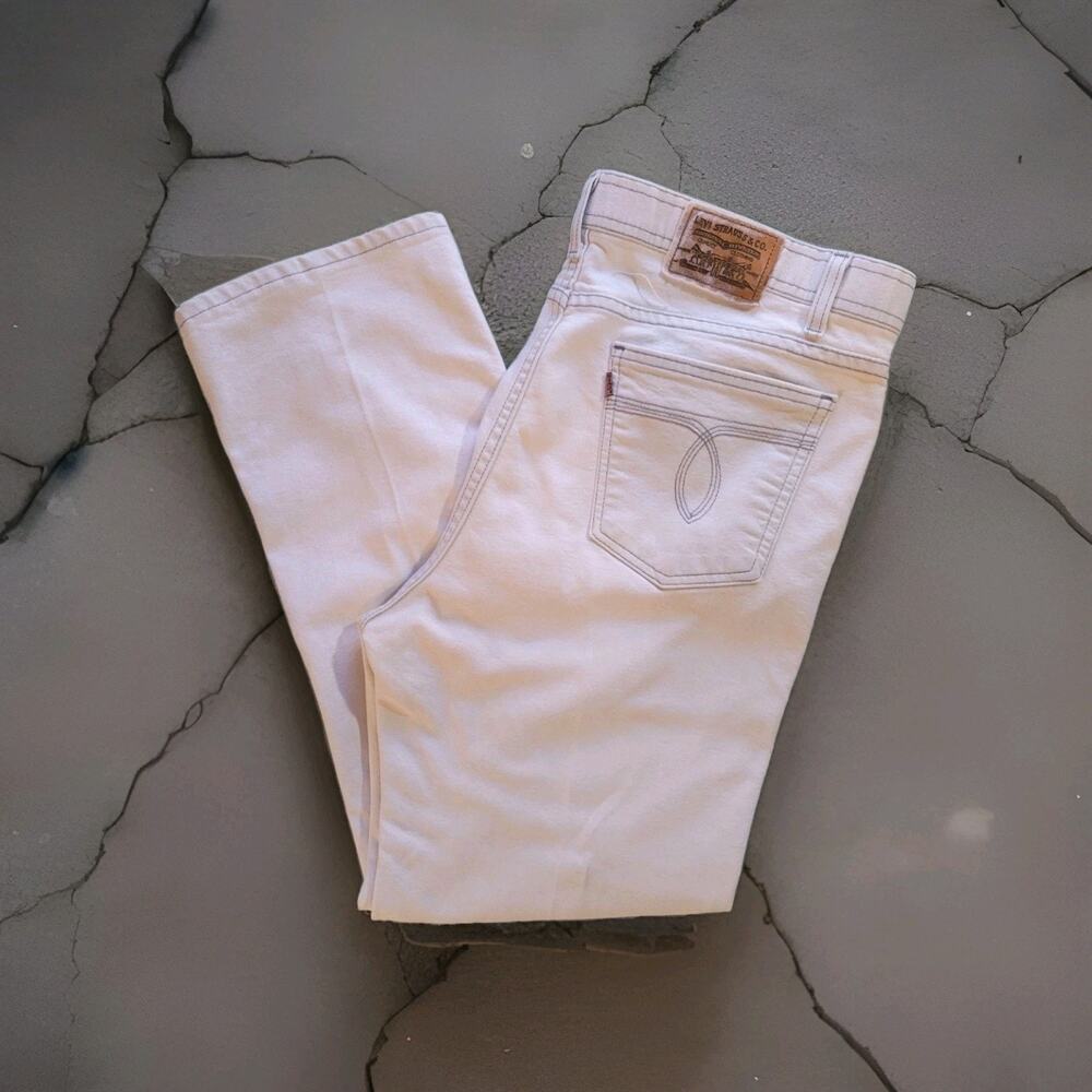vintage Levi's brown tag action jeans Mens 36x29 White With Gray Sticking60